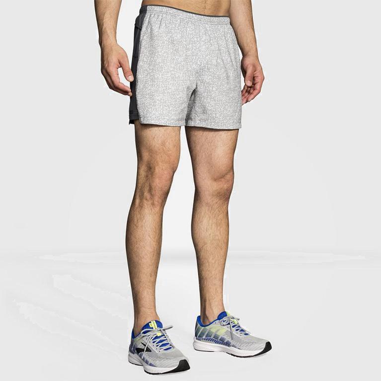 Brooks Sherpa 5 Australia - Men's Running Shorts - White (367209-DLX)